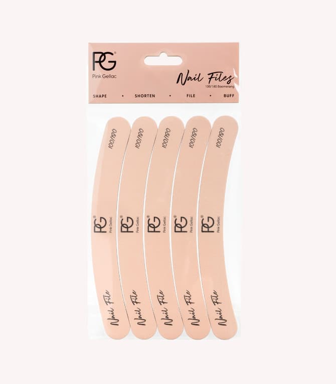 Nail File 100/180 Boomerang 5 Pcs