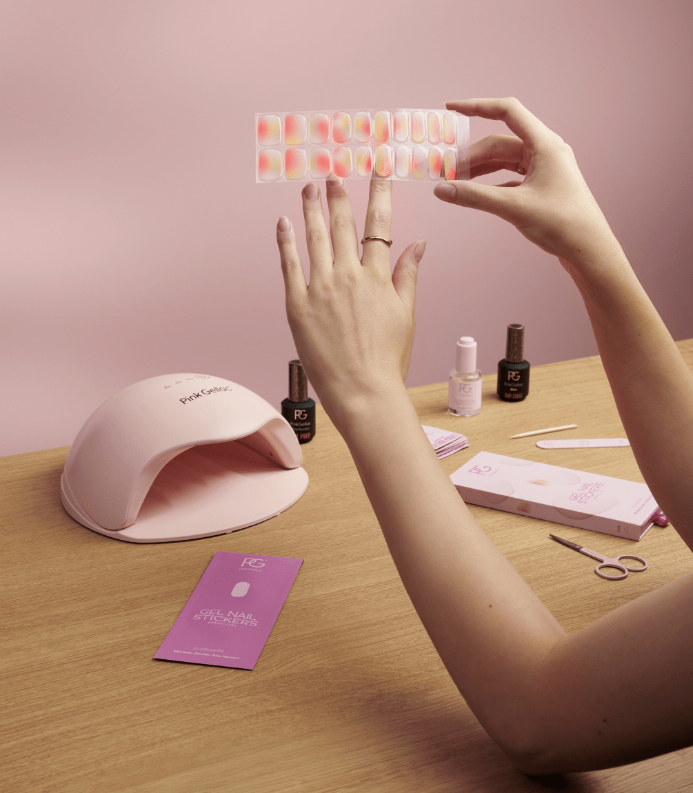 Gel Nail Stickers 0001 Whispering White