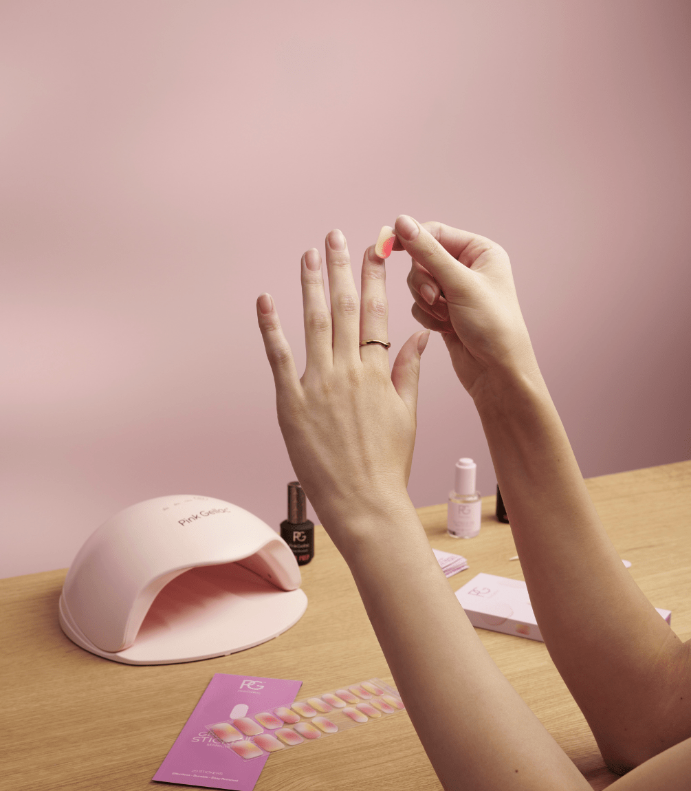 Gel Nail Stickers 0001 Whispering White